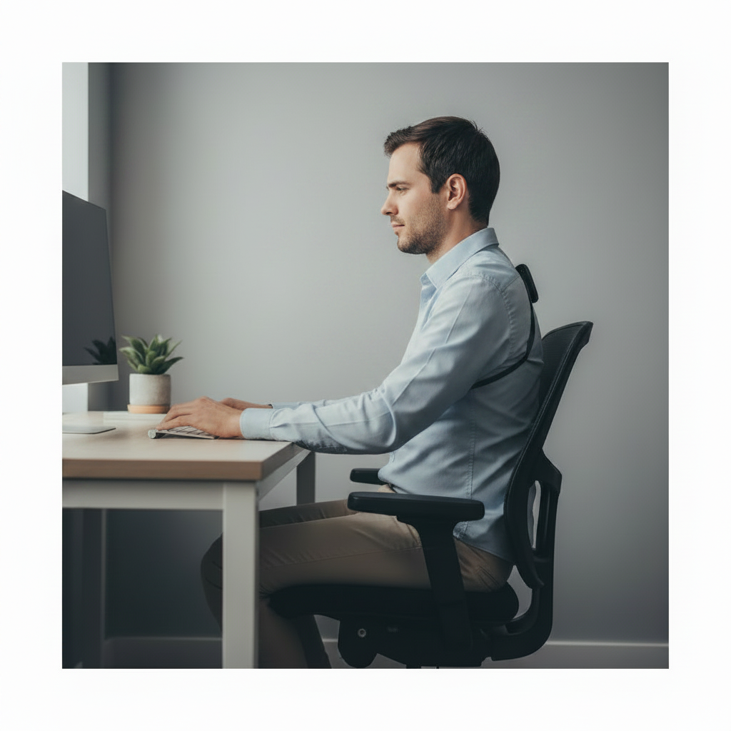 Après - Posture corrigée avec le dispositif